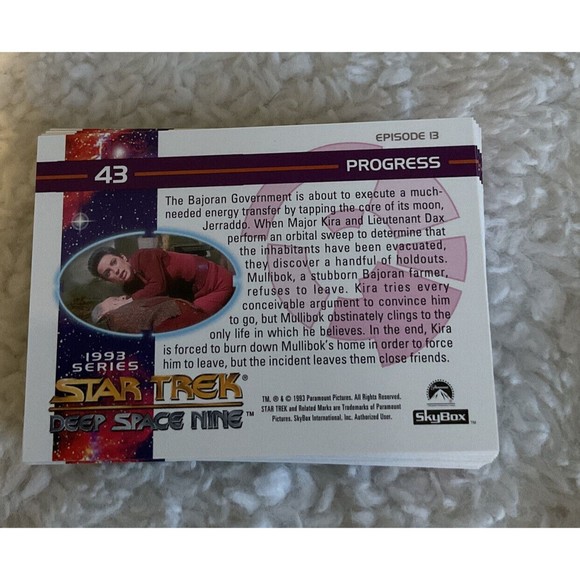 Star Trek Deep Space Nine DS9 SkyBox Complete 100 Card Set Mint Condition - Picture 4 of 4